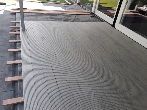 Schroefloze vlonder leggen